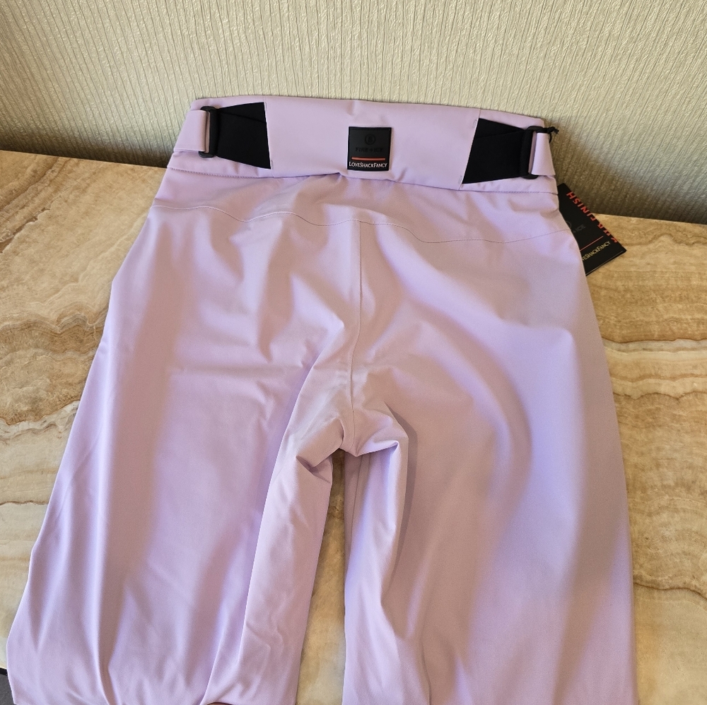 Bogner Loveshackfancy Nessa Ski Pants Lavender Mist Hibiscus Purple - Picture 10 of 16